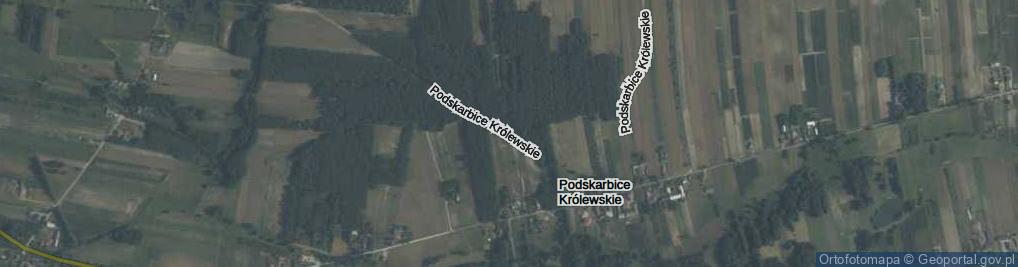 Zdjęcie satelitarne Podskarbice Królewskie ul.